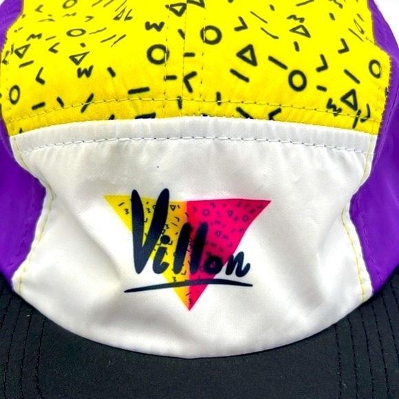 Villon- Retro Y2K Purple Yellow Villon Strap Adjustable Hat Size Onesize - Picture 3 of 9